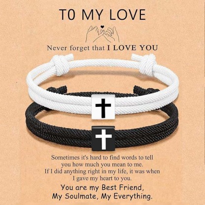 Cross paracord bracelet