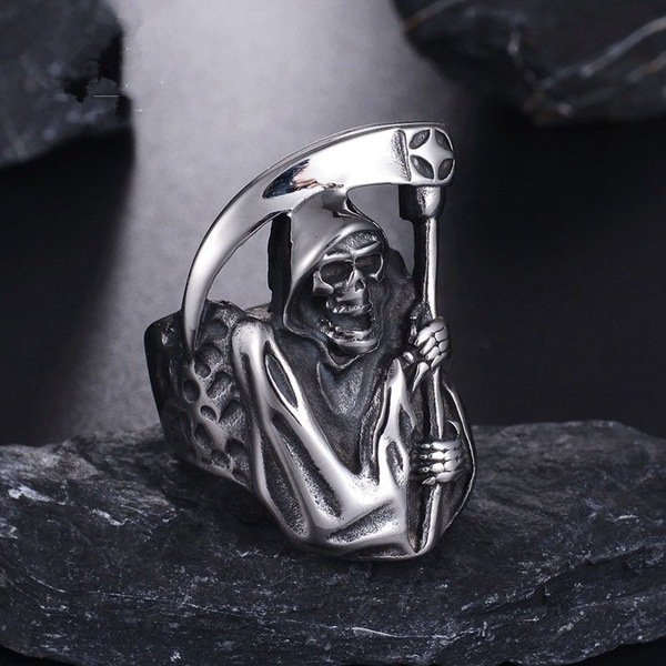 Sterling Silver Death Ring