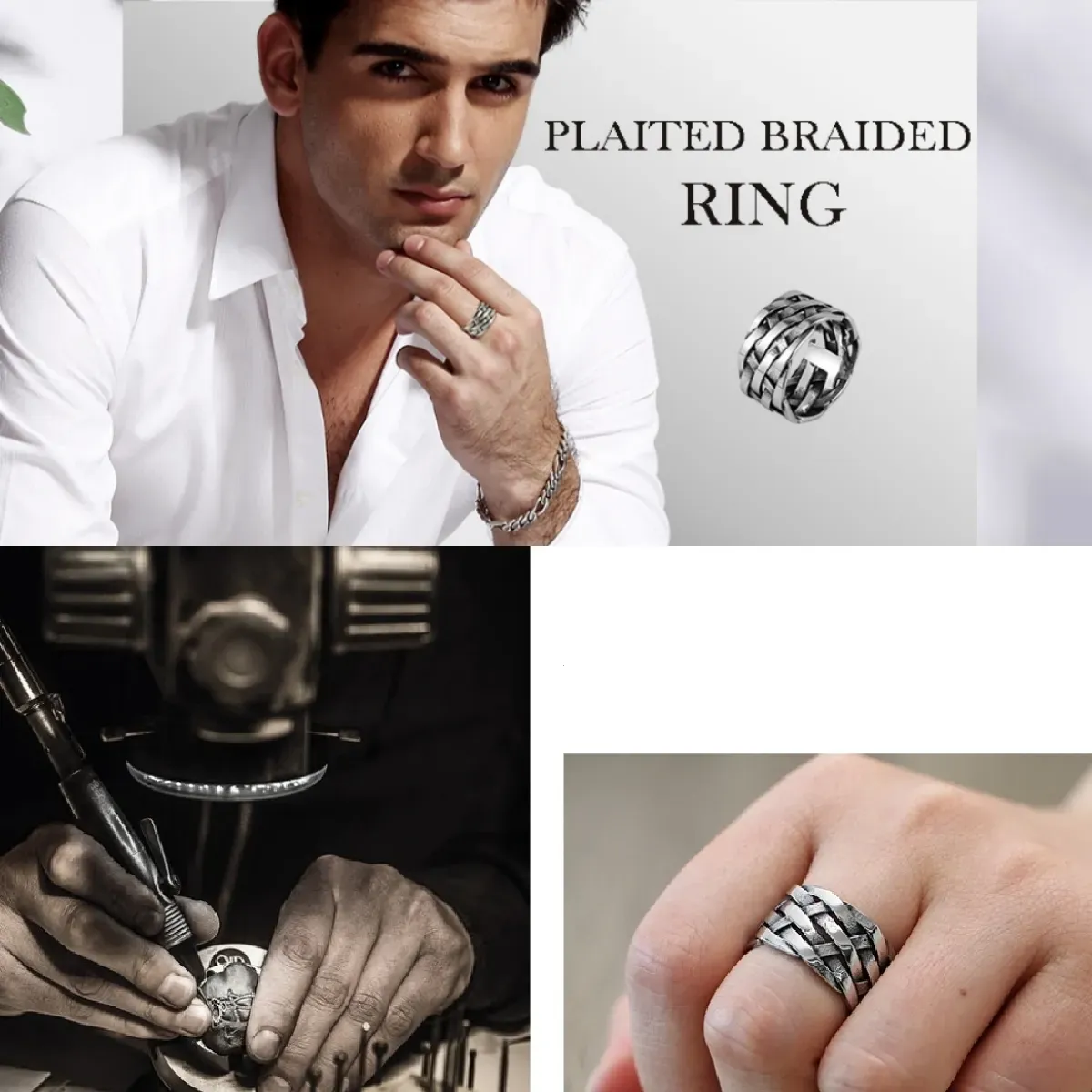 Vintage Wide Woven Ring