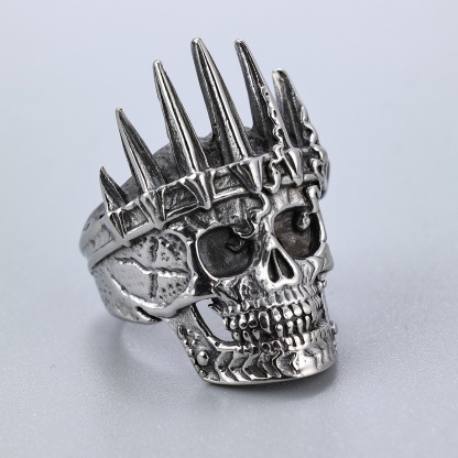 Crown Skull Ring