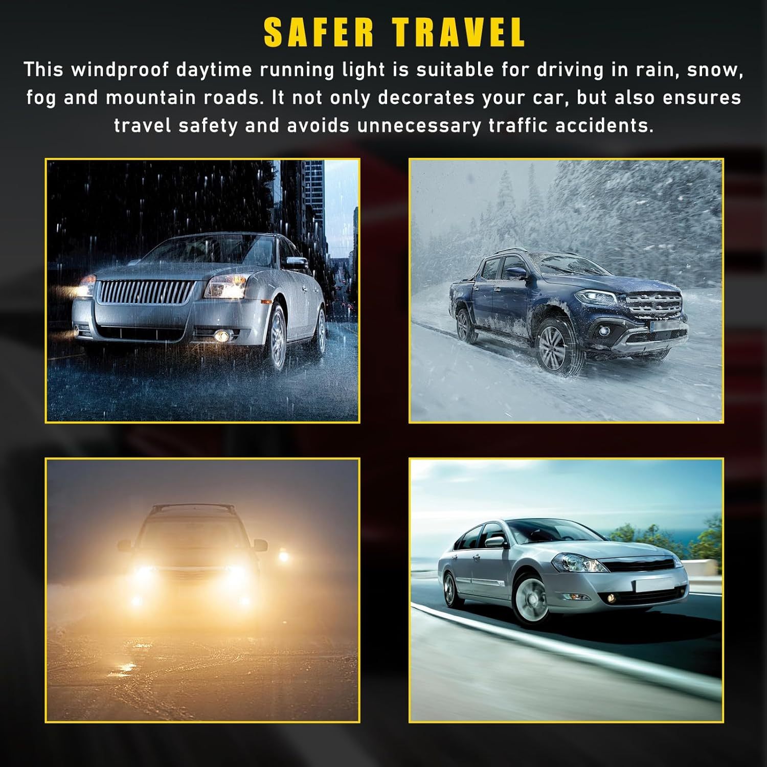 Wind-powered LED lights