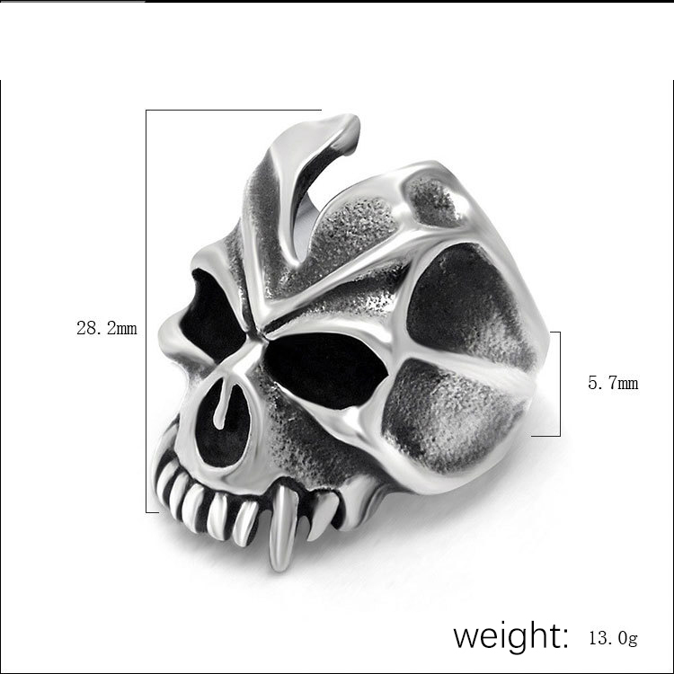 Monster skull ring