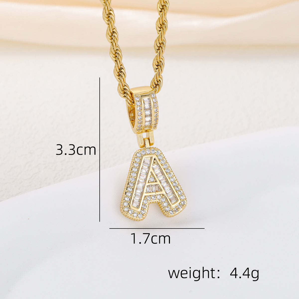 Alphabet Pendant Necklace