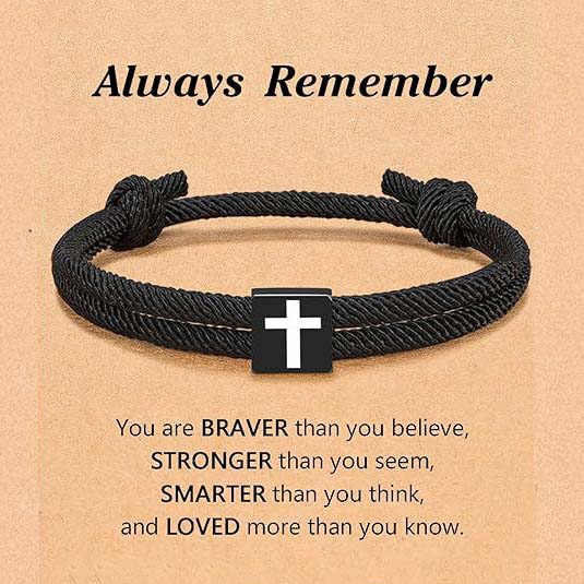 Cross paracord bracelet