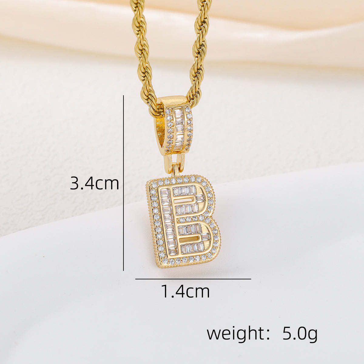 Alphabet Pendant Necklace