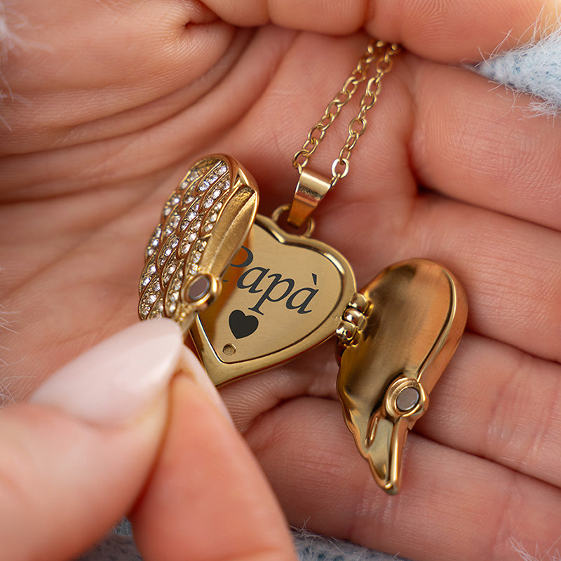 Personalized Angel Necklace