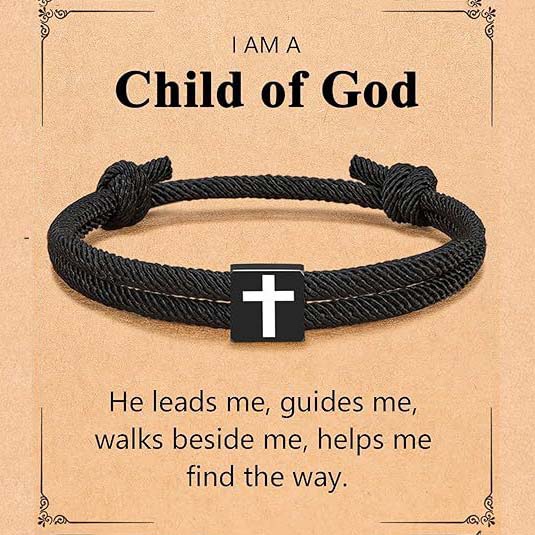 Cross paracord bracelet