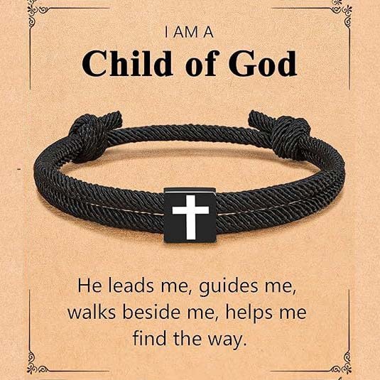 Cross paracord bracelet