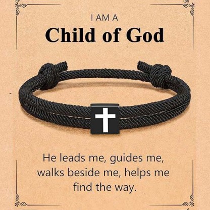 Cross paracord bracelet