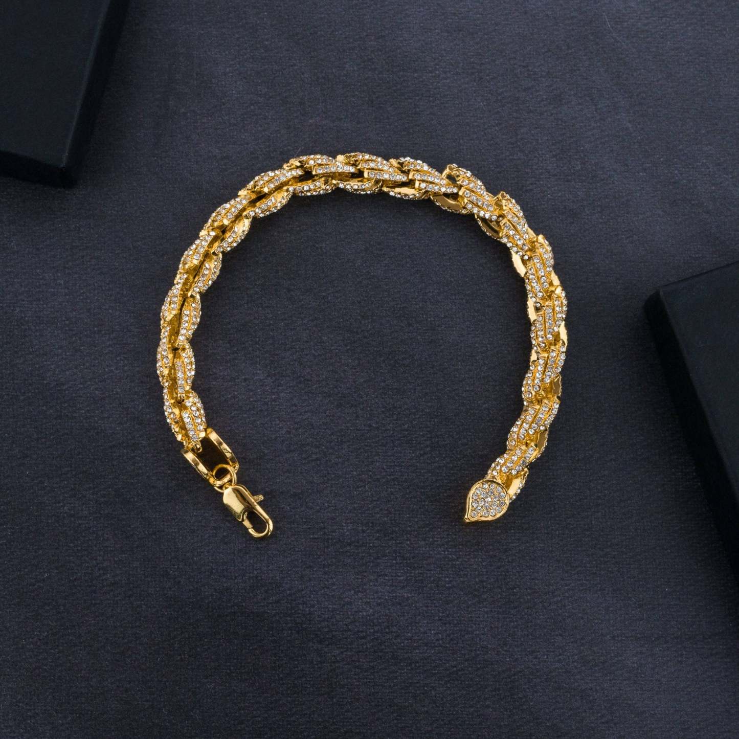 9mm Iced Rope Bracelet & Chain Bundle