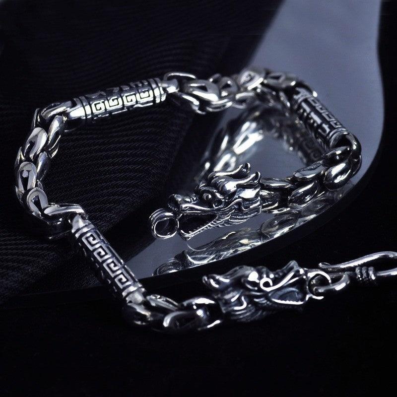 Dragon Scale Bracelet - Viking Jewelry - Urcsilver