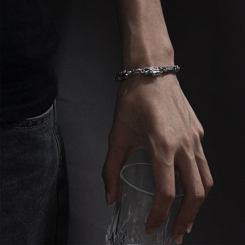 Dragon Scale Bracelet - Viking Jewelry - Urcsilver