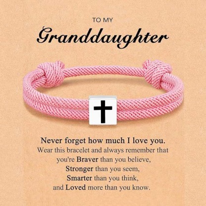 Cross paracord bracelet