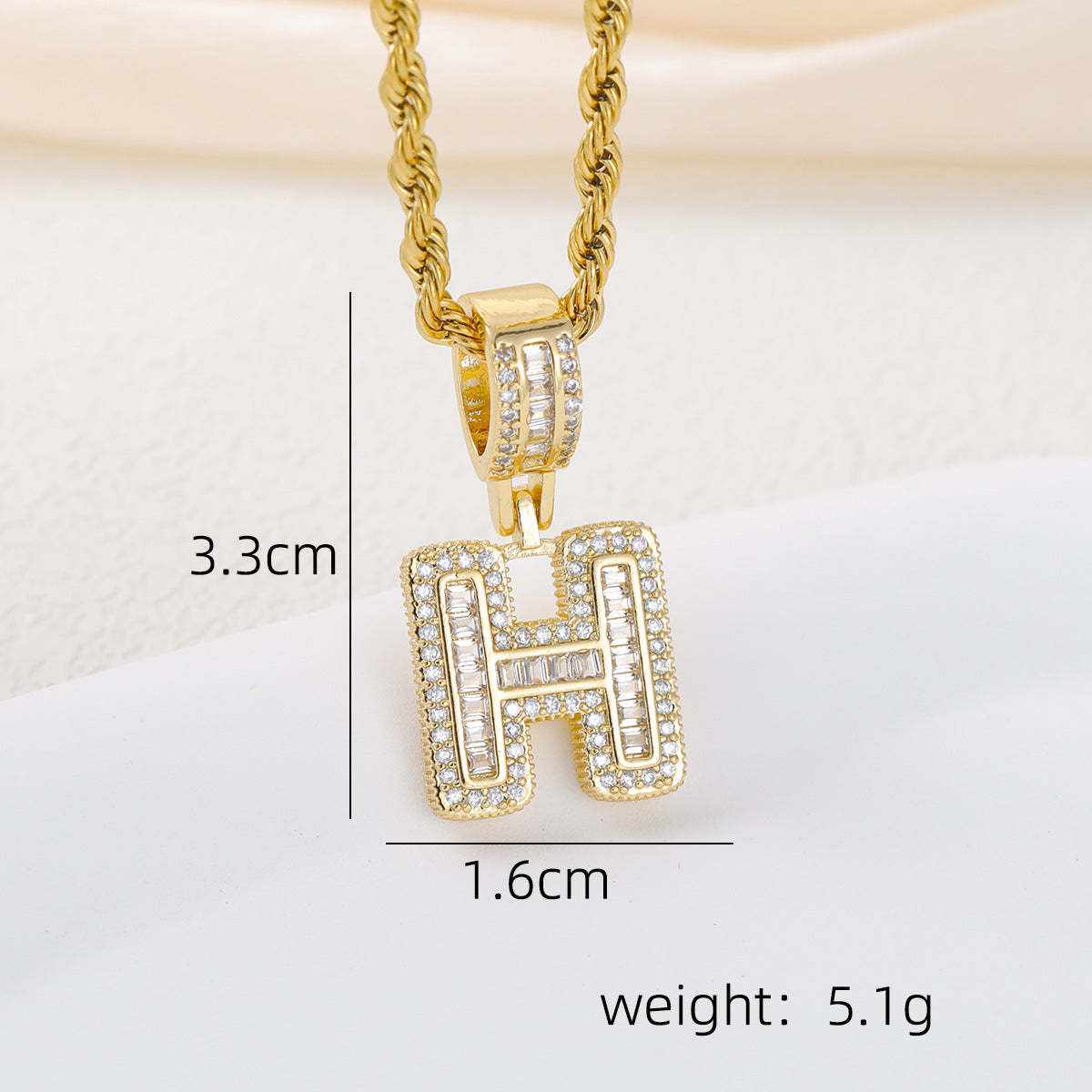 Alphabet Pendant Necklace