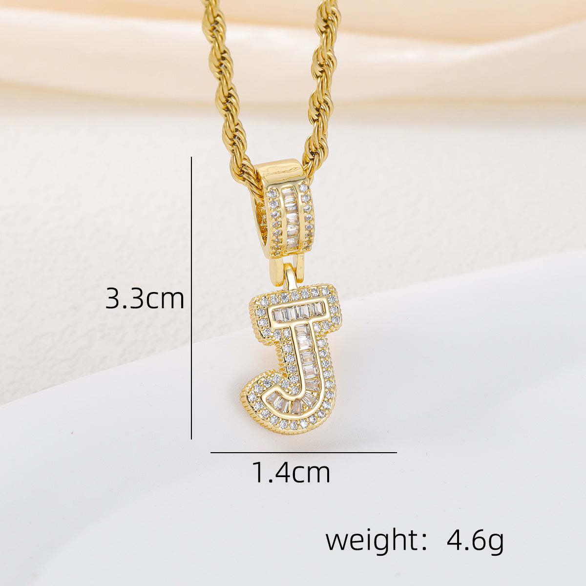 Alphabet Pendant Necklace