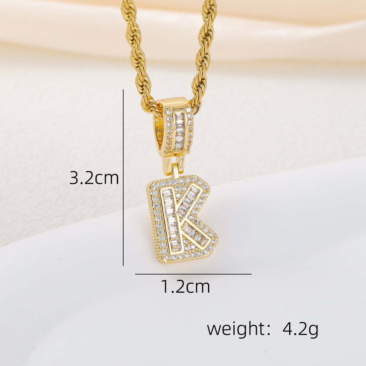 Alphabet Pendant Necklace