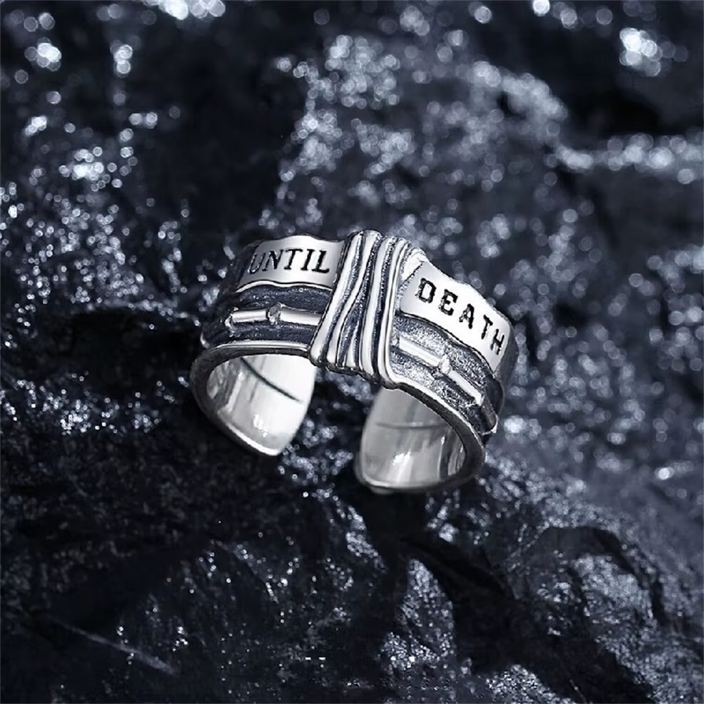 925 Sterling Silver Men's Single Ring - A Symbol of Unwavering Commitment