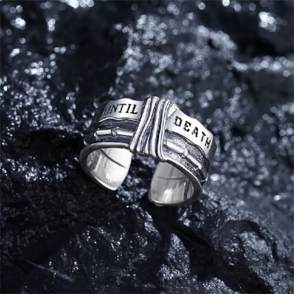 925 Sterling Silver Men's Single Ring - A Symbol of Unwavering Commitment