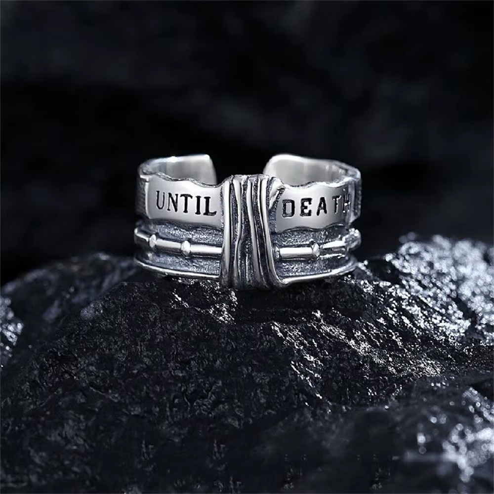 925 Sterling Silver Men's Single Ring - A Symbol of Unwavering Commitment