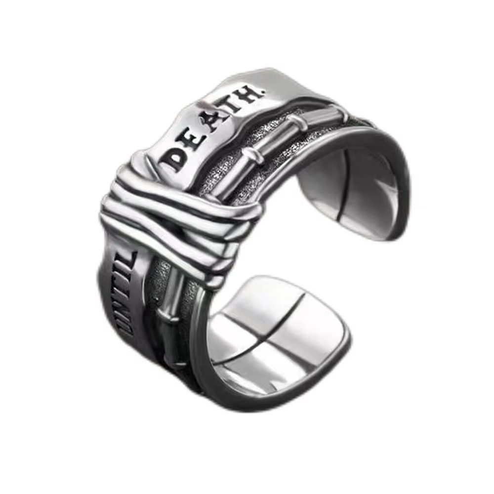 925 Sterling Silver Men's Single Ring - A Symbol of Unwavering Commitment