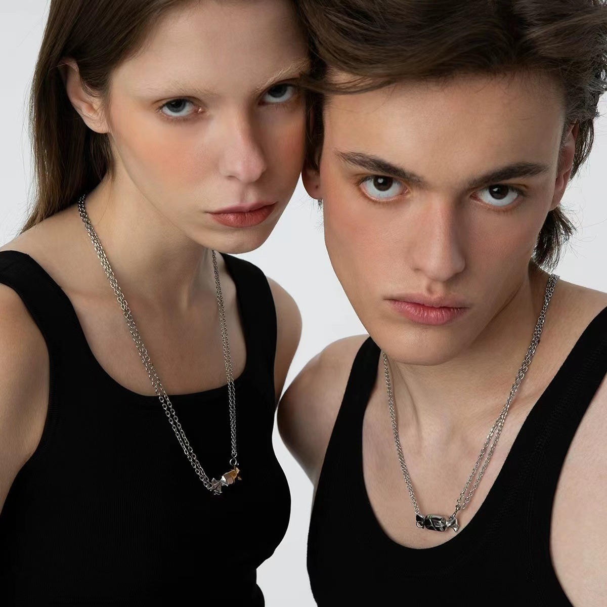 Magnetic Couple Necklace