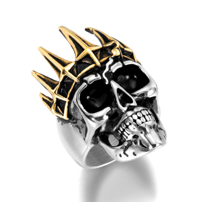Western Cowboy Skull Ring