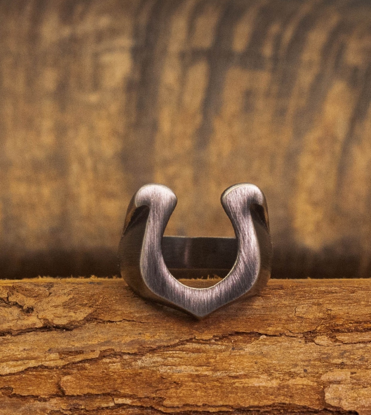 Rock Punk Horseshoe Ring