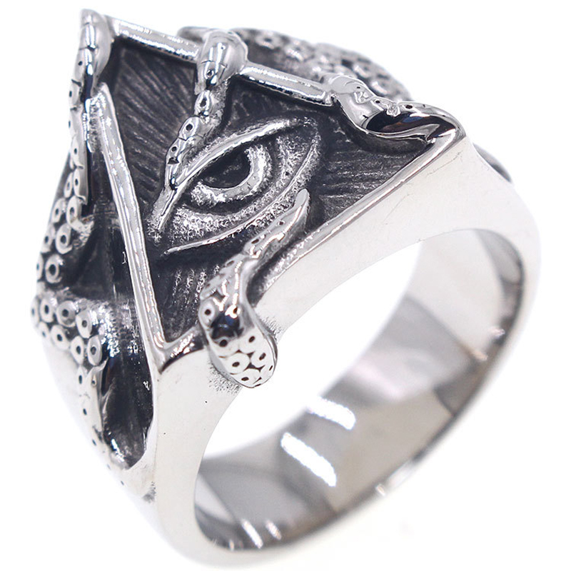 Vintage Triangle Eyed Snake Ring