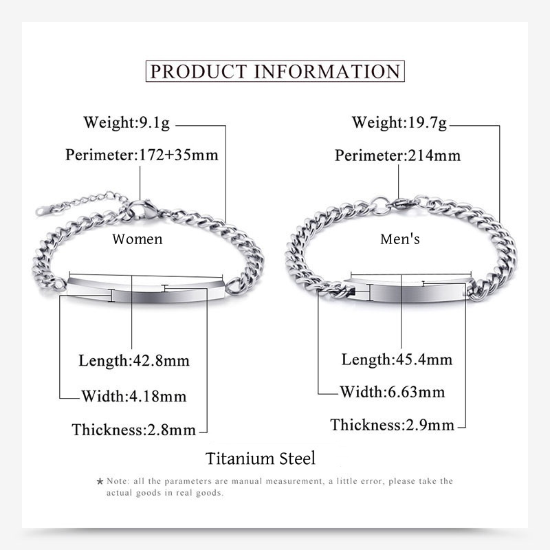 Customized nameplate bracelet