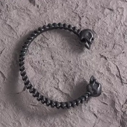 Dark Vintage Skull Spine Bracelet