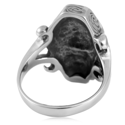 Personalized Retro Skull Coffin Ring