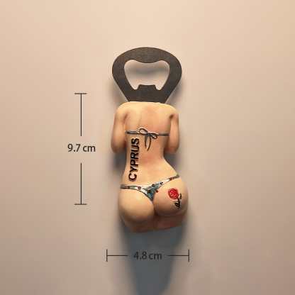 3D Bikini Fridge Magnet Bottle Opener