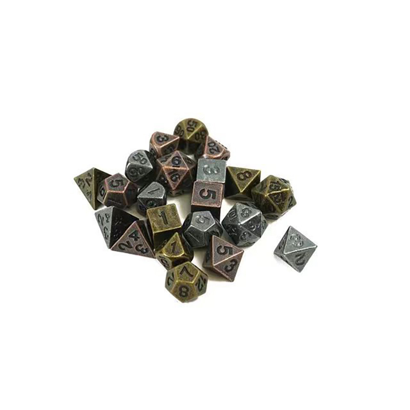 Metal Hollow 6MM Mini Dice Necklace