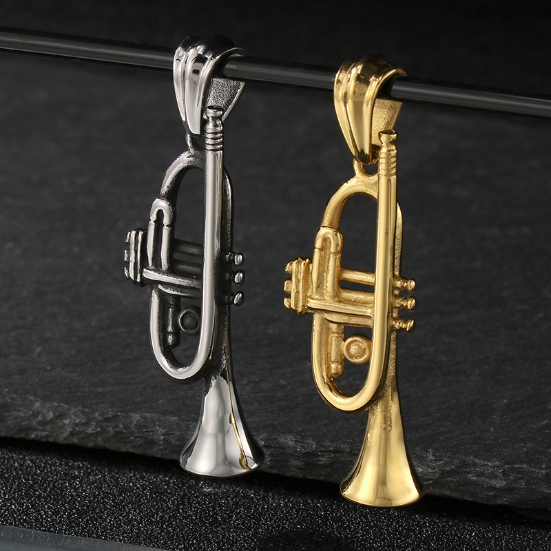 Rock instrument pendant necklace