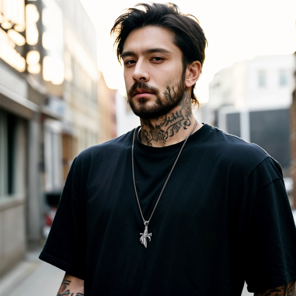 Devil's Hand Nail Cross Pendant