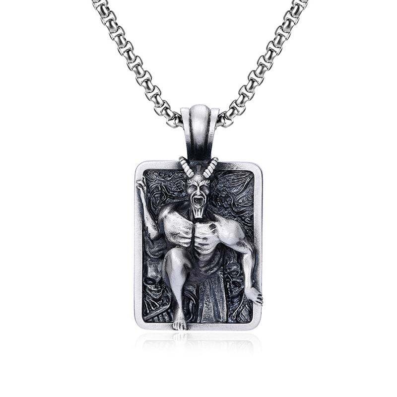 Satan dark trend personality punk necklace