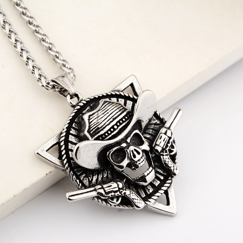 Pirates of the Caribbean Skull Pendant Necklace