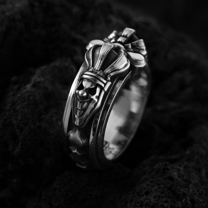 Crown Clown 925 Sterling Silver Ring
