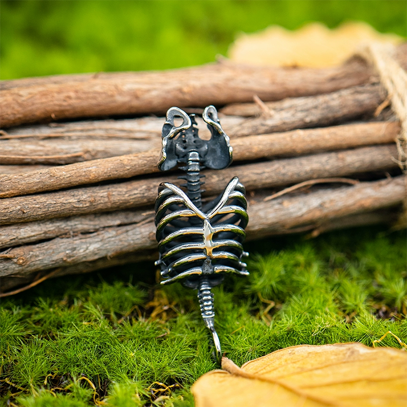 Skull Skeleton Hollow Pendant Necklace