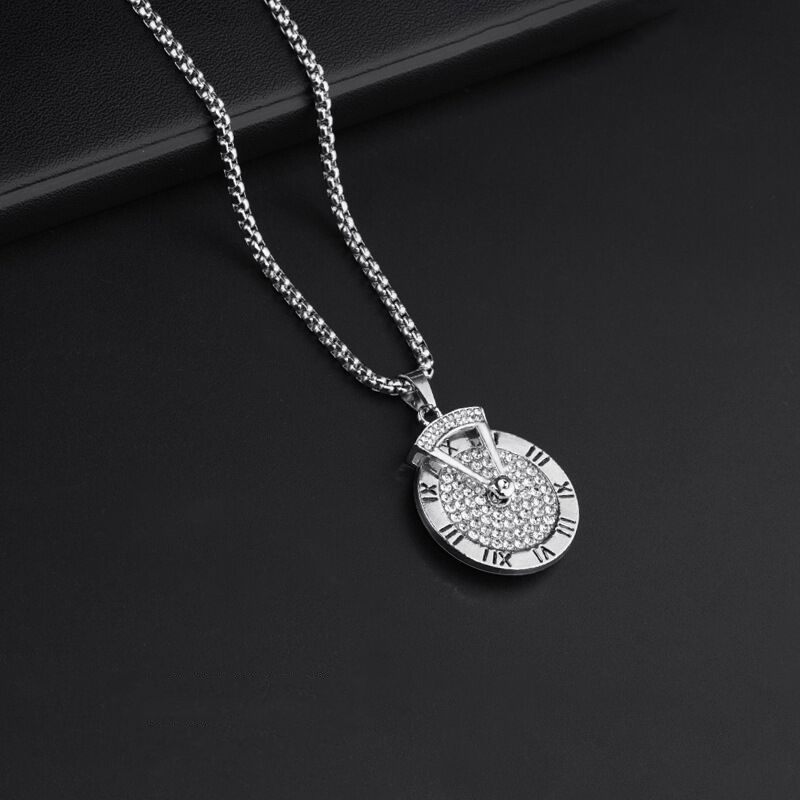 Roman Clock Necklace