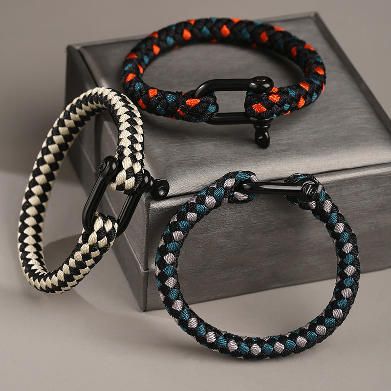 Burning gyroscope men's bracelet