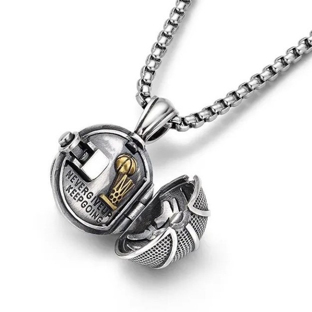 3D basketball necklace