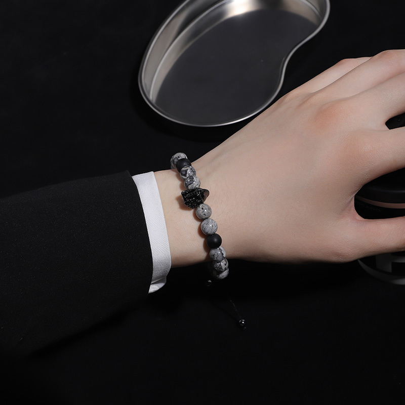 Spartacus Ink Lava Stone Bracelet