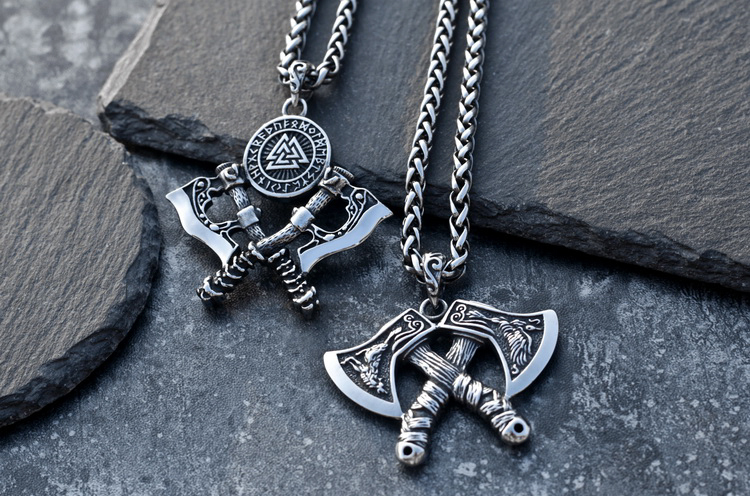 viking ax necklace