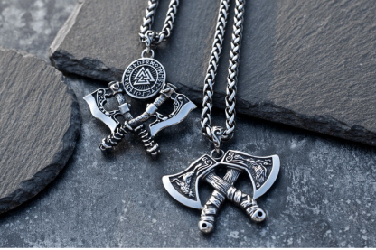 viking ax necklace