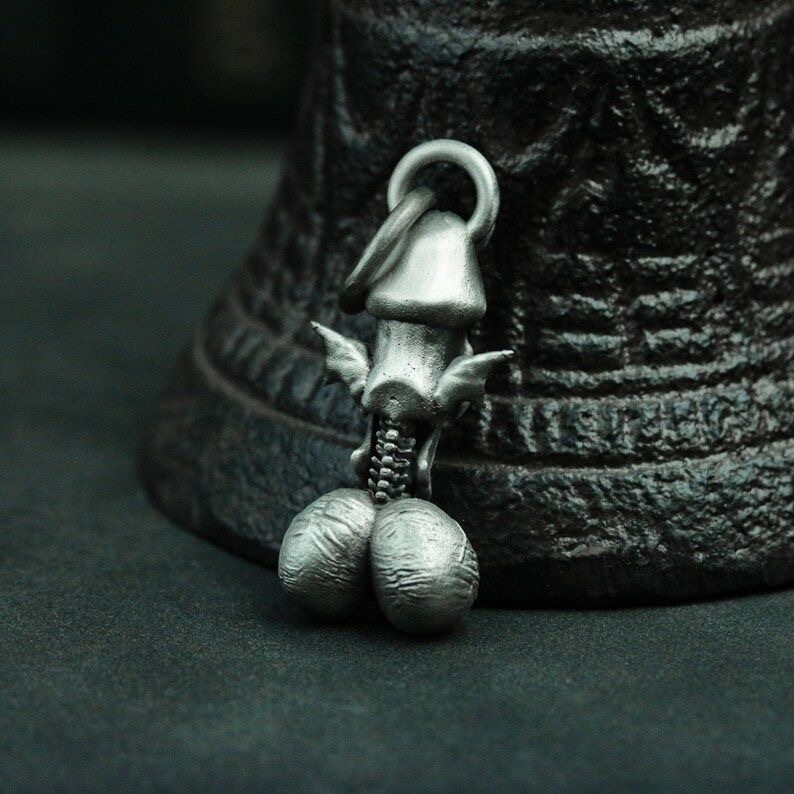 Mushroom Shape Skull Necklace