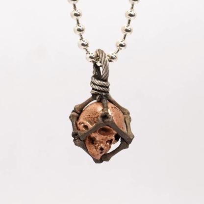 Imprisoned Skull Necklace