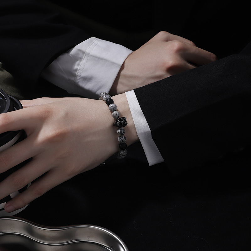 Spartacus Ink Lava Stone Bracelet