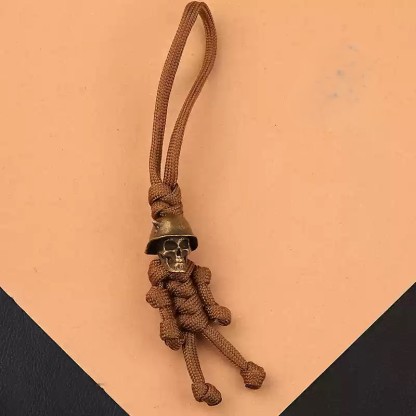 Skeleton Creative Braided Rope Keychain Pendant