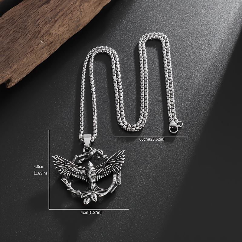 Eternal Vine·Flying Eagle Necklace